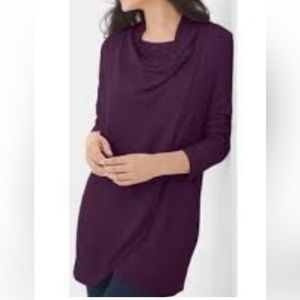 Chico’s Zenergy Convertible Deep Purple Cardigan. Size 2 (12) M